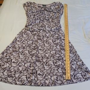 Slightly Worned Small Brown & White Dress